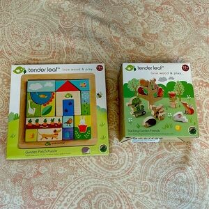 Tender Leaf Toys - 2 garden friends puzzles